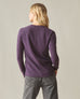 Women's Premium Slub Crew Long Sleeve Tee - Grapeseed